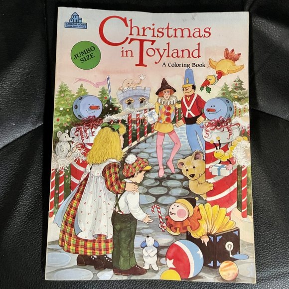 Random House Other - Christmas in Toyland vintage coloring book 1989